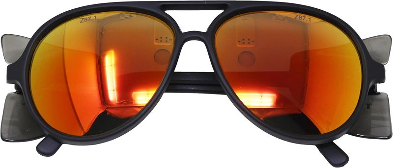 Titus G35 Retro Aviator Z87 Sunglasses Eye Protection w/Side Shield Motorcycle Shooting DOT ANSI CE Approved Safety Glasses - Image 4